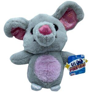 Russ Li’l Peepers Plush Elephant Grey Soft Stuffed Animal Kelly Toy 8 in